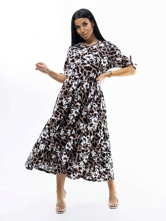 Женское платье мод.1872/10 / Коричневый