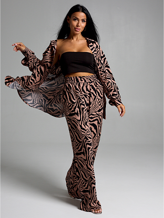 Женский костюм Рошель / Зебра бежевая