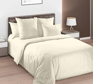 Ткань перкаль Гладкокрашеный / Молочный (компаньон 235 см)