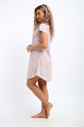 Женская ночная сорочка 30137 / розовый