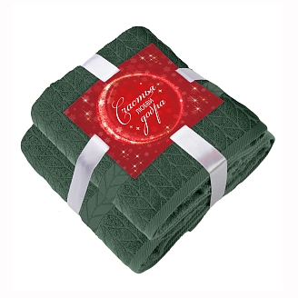 Набор махровых полотенец "VEROSSA" Amento / зеленый