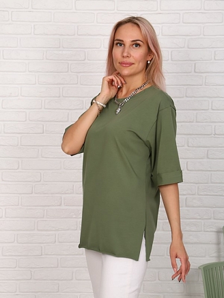 Женская футболка Кейт / Оливковый