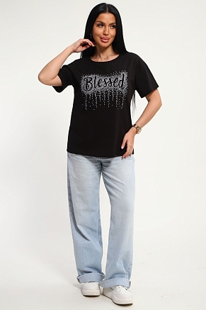 Женская футболка 85654 / черный