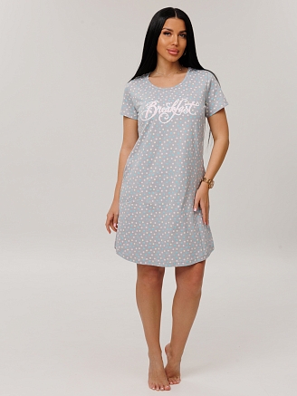 Женская туника Т-217(К) / Светло-серый (горох)