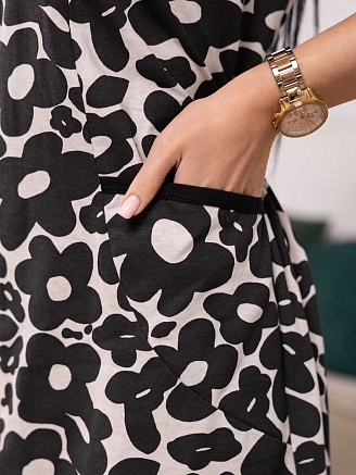 Женский халат мод.1683/10 / Черный