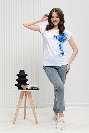 Женская футболка 7030 / колибри