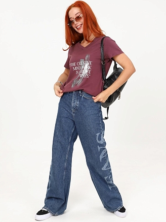 Женская футболка Сопряжение / лиловый