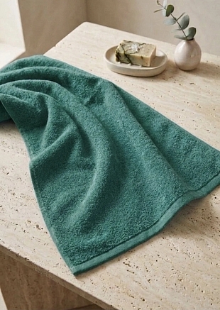 Полотенце махровое Туркмения без бордюра / Зеленый