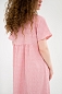 Женское платье с ярусами П443Р / Розовый