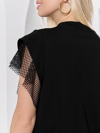 Женская футболка Софт-1 / чёрный