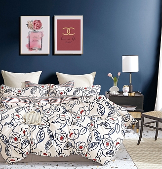 Постельное белье поплин Эксклюзив (молния) / Мари