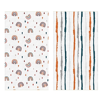 Набор вафельных полотенец "Самойловский Текстиль" Формы / 2 шт.