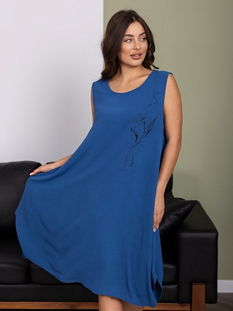 Женское платье мод.2162/1 / Синий