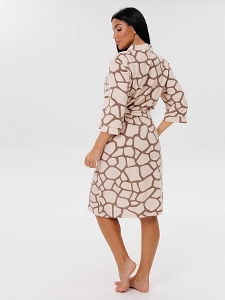 Женский халат Х-112(М) / Бежевый (жираф)