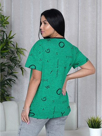 Женская футболка Каролина / Зеленый
