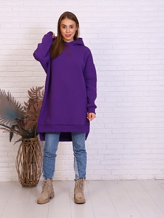 Женское платье-худи Меган / Фиолетовый