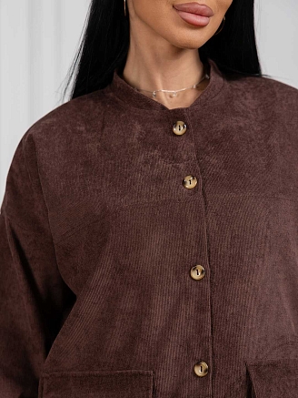 Женский бомбер мод.2167/2 / Коричневый