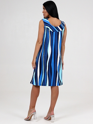 Женский сарафан Вертикаль СК-418 / Голубая волна