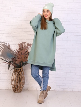Женское платье-худи Меган / Фисташковый