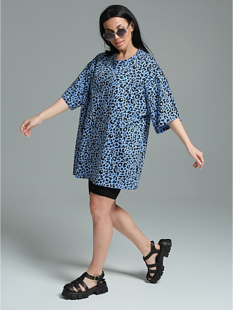 Женская футболка Ирбис / Голубой