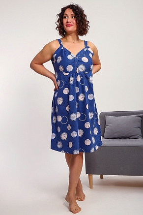 Женская ночная сорочка 88136 / индиго