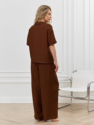 Женская блузка Ясмина-1 / коричневый