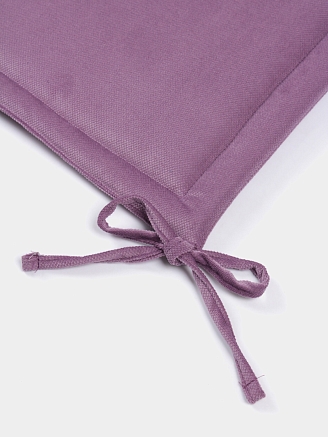 Комплект квадратных подушек на стул с завязками (2 шт.) / Фиолетовый