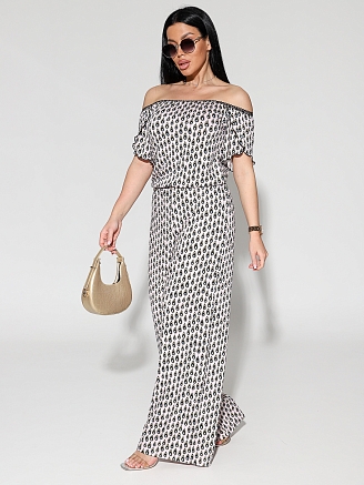 Женский комбинезон с брюками 2191/2 / Кремовый