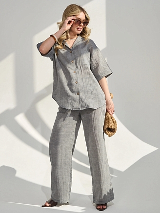 Женский костюм "Эко-Муслин" 2470-Мус / Джинс