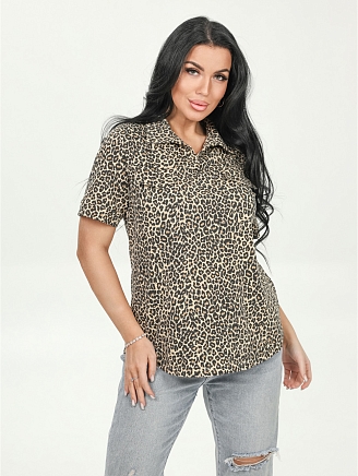 Женская футболка Катрин / Леопард