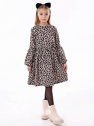 Детское платье "Фея" / Леопард