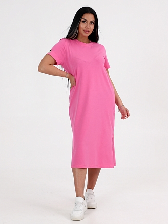 Женское платье-футболка ПлК-56 / Розовый