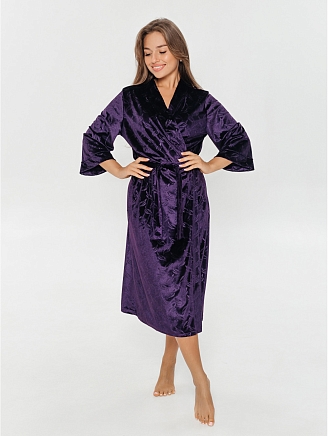 Женский халат Топаз / Перья сирень