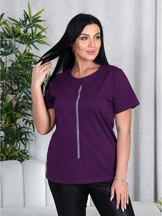 Женская футболка Шик / Баклажан