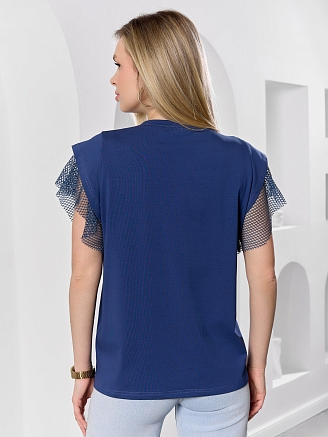 Женская футболка Софт-1 / индиго