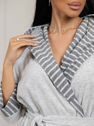 Женский халат мод.2126/1 / Серый