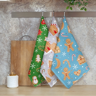 Полотенце вафельное "Самойловский Текстиль" Имбирная сказка / вид 2