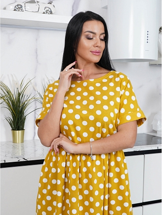 Женское платье Люция / Горчица