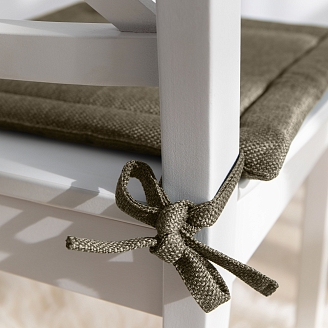 Подушка для стула рогожка "Волшебная Ночь" 40/40 / Мокко