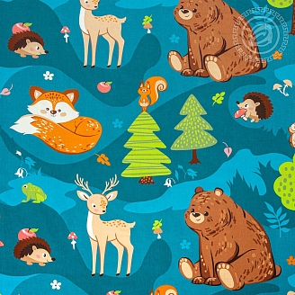 Детское постельное белье поплин арт.912 На опушке