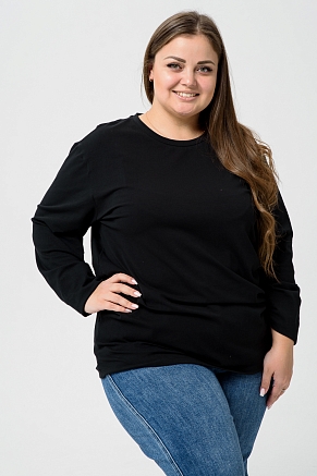Футболка унисекс 14403 с дл.рукавом / черный