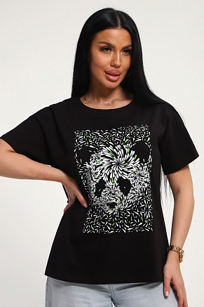 Женская футболка 85651 / черный