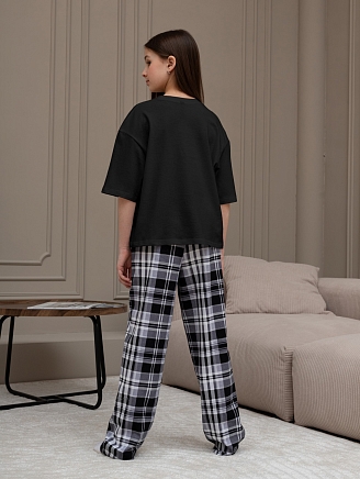 Детский костюм для девочки Мишель-1 КД-390 / чёрный