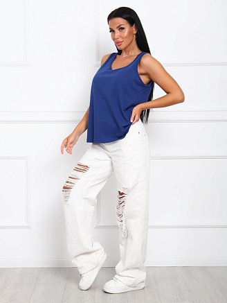 Женская майка Асса / темно-синий