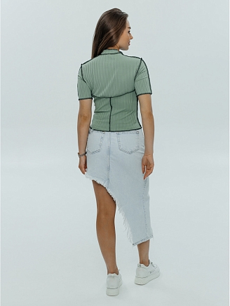 Женская футболка Клео / Фисташковый