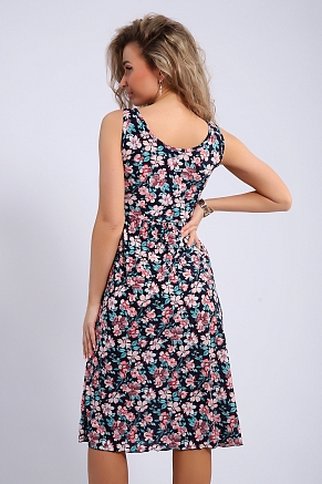 Сарафан женский 18109 / розовые цветы