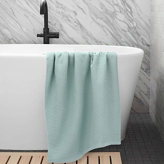 Махровое полотенце УЗБ Браво м7779_34 / Мятный