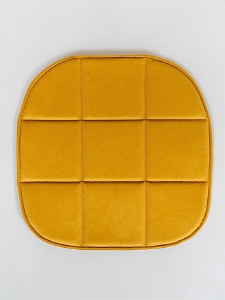 Подушка на стул с закругленными краями / Оранжевый