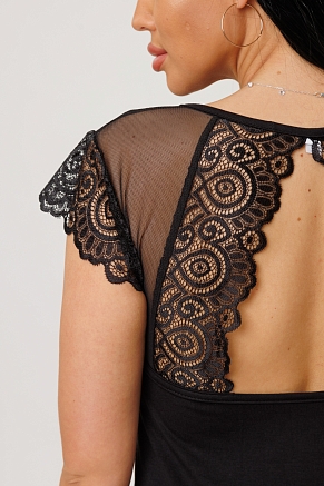 Женская ночная сорочка 2276 / Черный