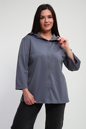 Женская рубашка 31987 / серый